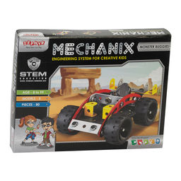 Zephyr - Mechanix Monster Buggies Stem Learning Mechanical Skills Construction Set, Age 7+, 80 Pcs