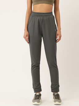 Kica - Inner Fleece Tracks With Cuffed Hem & 2 Pockets - Grey