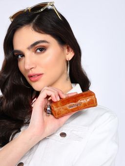 Sassora - Tan Premium Leather Small Key case for Men & Women