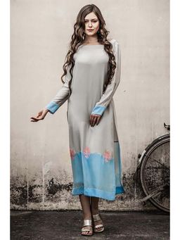 CHHAYA MEHROTRA - Grey Powder Blue Kurta
