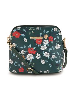 Lapis O Lupo - Women Flower Sling Bag Llsl00105Gr2 Green