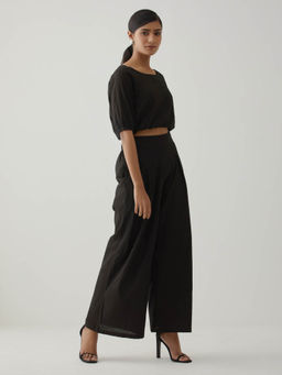 The Indian Cause - Black Crop Top