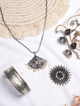 Teejh - by Joker and Witch Rohin Silver Oxidised Jewelry Gift Set