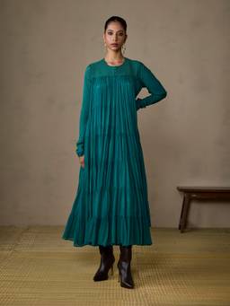 Ritu Kumar - Ahram Teal Dress