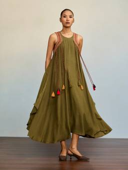 Ritu Kumar - Boho Bliss Green Dress