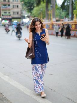 MANOJAVA - Women Printed Regular Kurti with Salwar