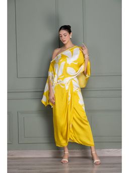 SEW - Eclectic Yellow Bird Flock Co-Ord (Set of 2)