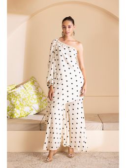 SEW - White Polka Dot Indie-Fusion Co-Ord (Set of 2)