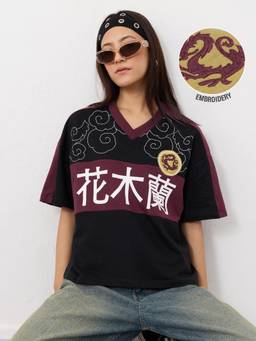 The Souled Store - Official Disney Mulan Be Fierce Men Oversized T-Shirts