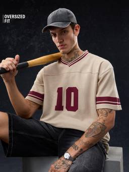 The Souled Store - Oversized Jersey: Ten Men Oversized T-Shirts