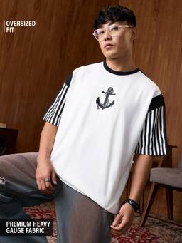 The Souled Store - TSS Originals: Seaborne Men Oversized T-Shirts