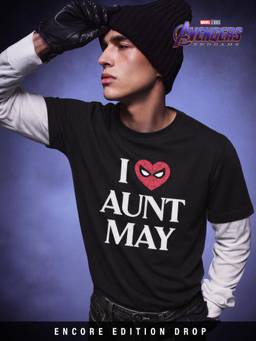 The Souled Store - Official Marvel Endgame: Spider-Man Men Classic Fit T-Shirts