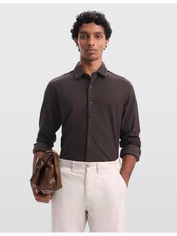 Arrow Sports - Mens Regular Fit Knitted Shirt