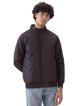 ColorPlus - Regular Fit Solid Dark Maroon Jacket