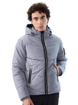 ColorPlus - Regular Fit Medium Grey Solid Jacket
