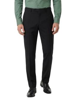 Park Avenue - Slim Fit Solid Black Trouser