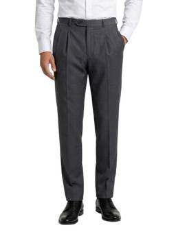 Park Avenue - Slim Fit Solid Dark Grey Trouser