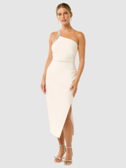 Forever New - Off White Irene Petite Embellished Bodycon Dress