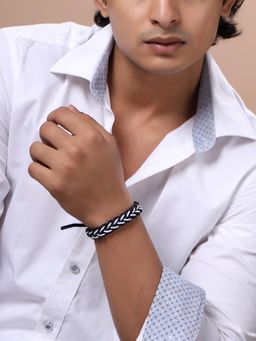 Yellow Chimes - Men Braided Wraparound Bracelet