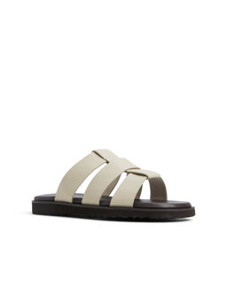 Aldo - LIGHT-IN121 Men Bone Off White Strap Sandals