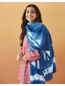 Fabindia - Indigo Modal Tie & Dye Stole