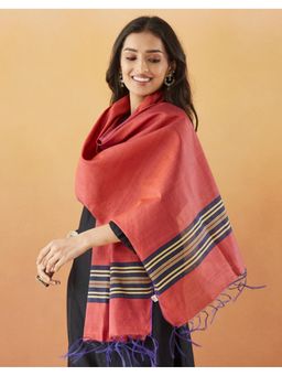 Fabindia - Red Silk Stole