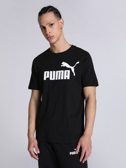 Puma - Essentials Logo Mens Black T-shirt