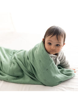 TIDY SLEEP - Unisex Green Solid Blanket