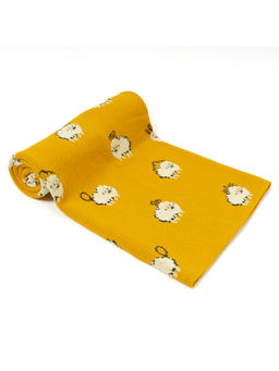 TIDY SLEEP - Unisex Yellow Printed Blanket