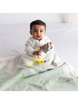 TIDY SLEEP - Unisex Green Printed Blanket