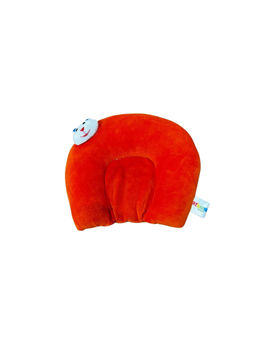 Chinmay Kids - Unisex Orange Solid Pillow
