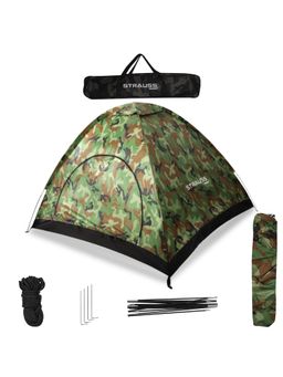 Strauss - Portable Waterproof and Windproof Tent for Camping - Military