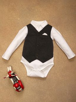 One Friday - Grey Solid Bodysuit