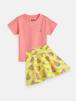 Plan B - Watermelon Skater Skirt & T-Shirt (Set of 2)