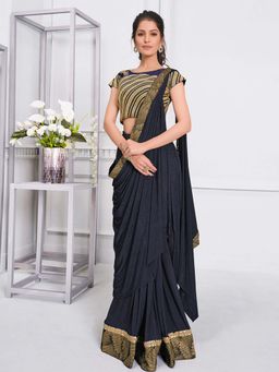 Odette - Fusion Draped Classic Saree with Unstitched Blouse