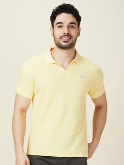 Being Human - Men Panna Cotta Polo Neck T-Shirt