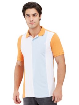 Being Human - Men Orange Polo Neck T-Shirt