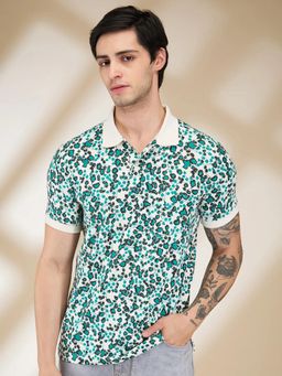 Being Human - Men Chalk Polo Neck T-Shirt