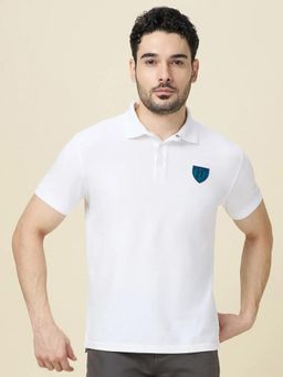Being Human - Men White Polo Neck T-Shirt