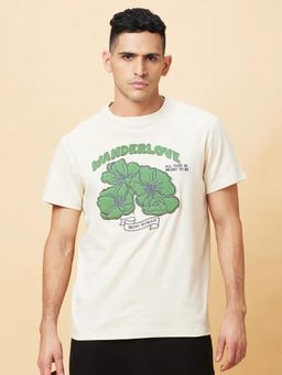 Being Human - Men Chalk Crew Neck T-Shirt