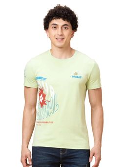 Being Human - Men Match Green Crew Neck T-Shirt