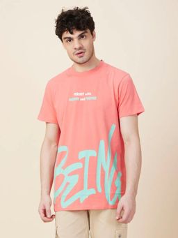 Being Human - Men Coral Crew Neck T-Shirt