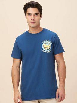 Being Human - Men Midnight Blue Crew Neck T-Shirt