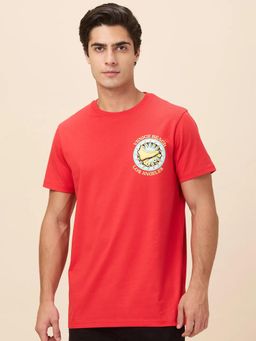 Being Human - Men True Red Crew Neck T-Shirt