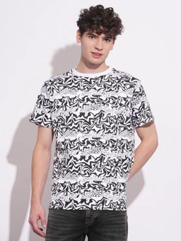 Being Human - Men White Crew Neck T-Shirt