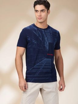 Being Human - Men Indigo Crew Neck T-Shirt