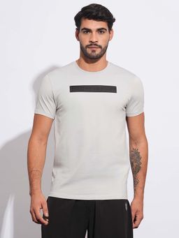 Being Human - Men Light Grey Crew Neck T-Shirt