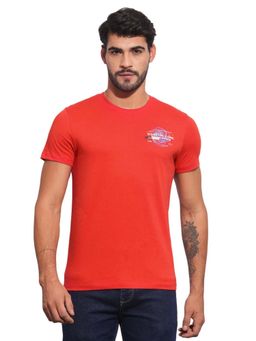 Being Human - Men True Red Crew Neck T-Shirt