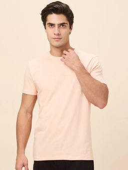 Being Human - Men Peach Crew Neck T-Shirt