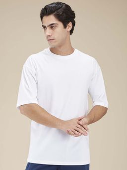 Being Human - Men White Crew Neck T-Shirt